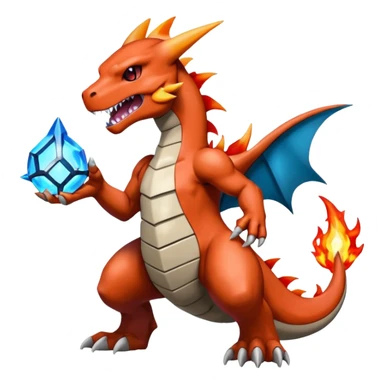Futuristic Marowak-Charizard-Charmeleon-Duskull-Darkdramon-fusion sticker