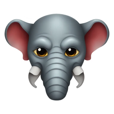 Elephant as Oni mask sticker