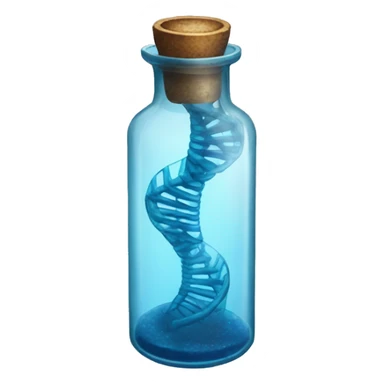 Vial with blue double helix inside from resident evil  sticker