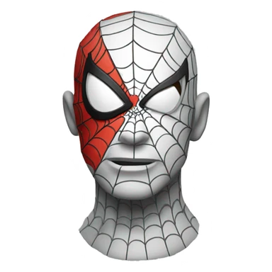 spider-man head sticker