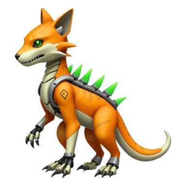 Pretty Cyberpunky Cool Marowak-Feline-hybrid (full body) sticker