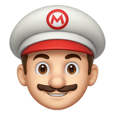 only mario's head thinking  sticker