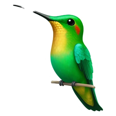 green mango is a large species of hummingbird Reinita Puerto Rico turquoise sticker