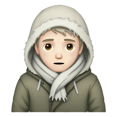 Guy freezing to death sticker