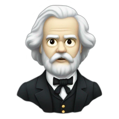 karl marx ghost casper sticker
