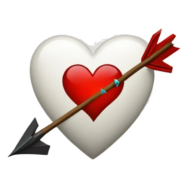 broken heart with arrow sticker