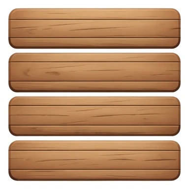 one cartoon like wood plank sticker