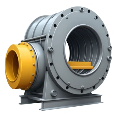 Emoji-style illustration of a tunnel boring machine, flat vector look, bold outlines, minimal details, no background sticker