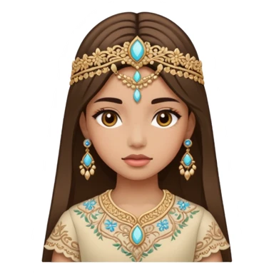 Create bhutanese emoji a girl character wearing kira sticker