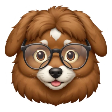 un perro con gafas sticker