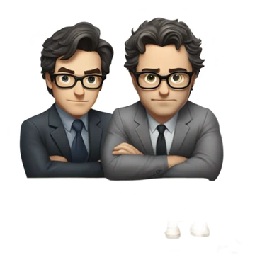 Bruce Wayne and Bruce Banner playing Chess sticker