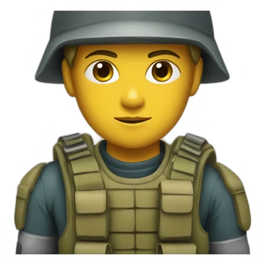 child soilder sticker