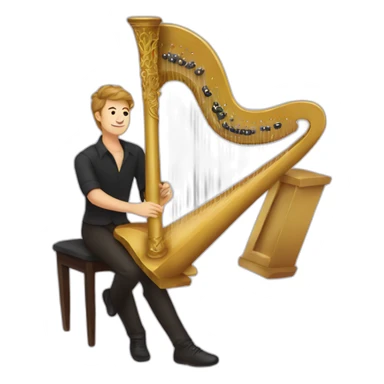 harpist sticker