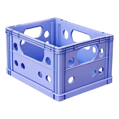 plastic pastel crate with holes from scandinavian brand hay sticker