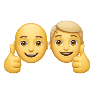 Design a  emoji that shows both thumbs-up and thumbs-down  sticker