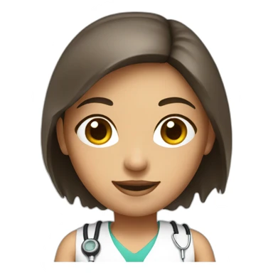 Nurse in swimsuit sticker