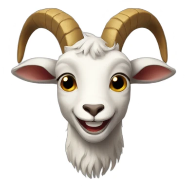 satanic goat smiling sticker