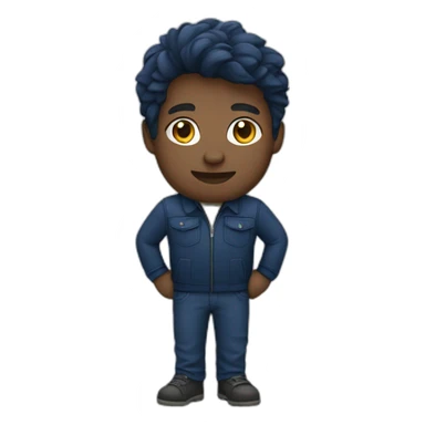 Product owner dark blue outfit sticker