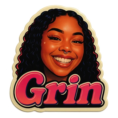 Grin 
add the words W Subzwz in pink  sticker