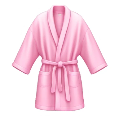 Light pink bathroom robe sticker