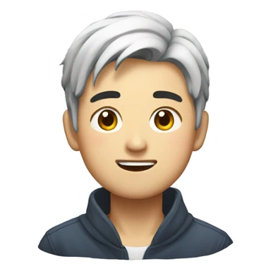 Korean Hansome guy emoji sticker