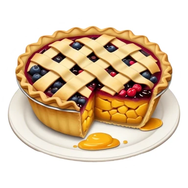 Homemade pie sticker