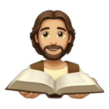 Jesús con la biblia  sticker