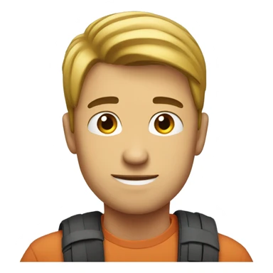 guy looking through shoulder  sticker