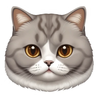 British Shorthair Brown to White sticker