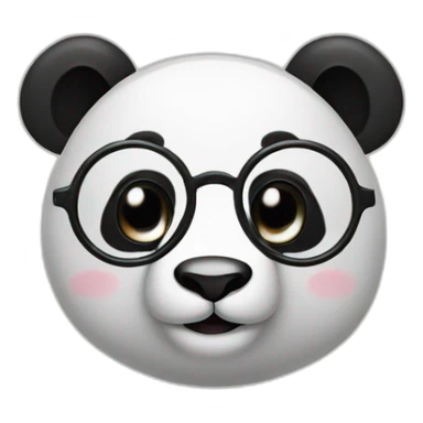 panda with a monocle sticker