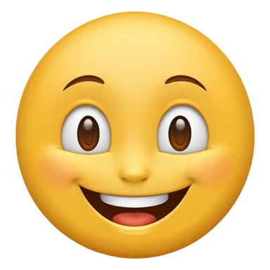 classic emoji with big smile, happy emotion sticker