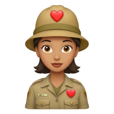 safari operator with heart eyes sticker