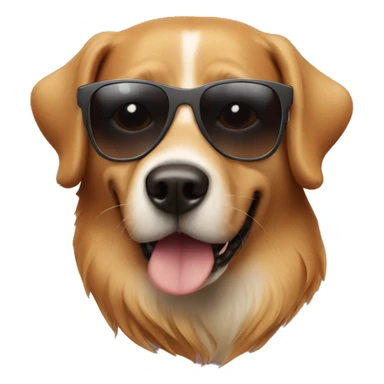 Dog in sunglasses  sticker