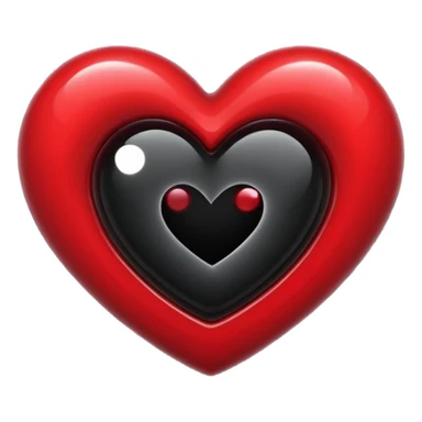 heart with a black hole sticker