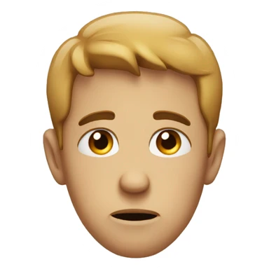 Sad with smile sticker