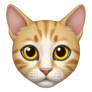 Cat with human eyes sticker
