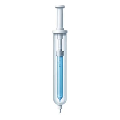 Empty medical syringe with no liquid inside, clear barrel sticker