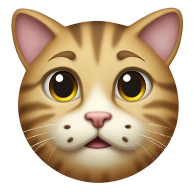begging cat emoji head sticker
