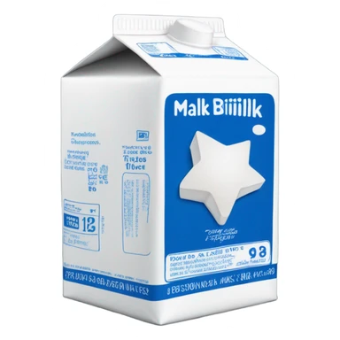 milk carton sticker