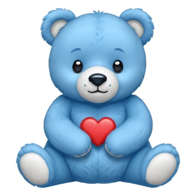 a blue bear with the diabetes awareness symbol sticker