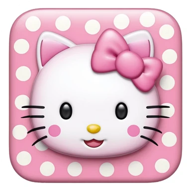 Hello Kitty de puntos para Instagram  sticker