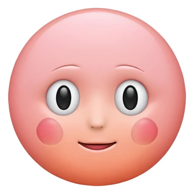 Light pink peach emoji with no face sticker