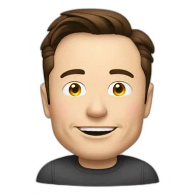 elon musk qui fait un doigt d'honner sticker