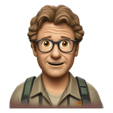 Denis Nedry from Jurassic Park sticker