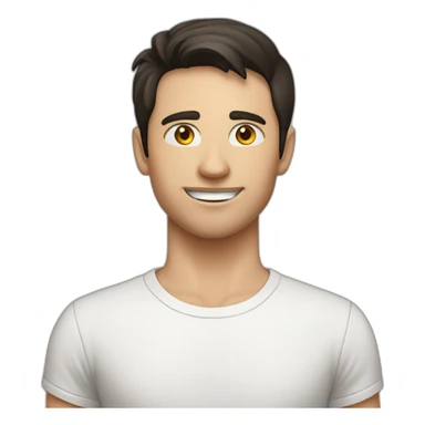 dark-haired-white-young-man-in-white-t-shirt-victory sticker