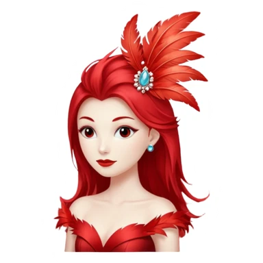 Make a red drinking  coquette  sticker