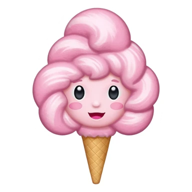 Barbe à papa sans tete sticker