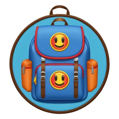 A backpack patch sticker