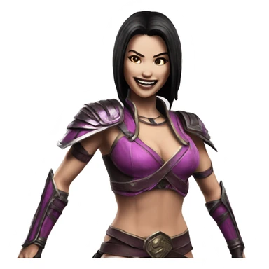happy mileena from mortal kombat 10 sticker