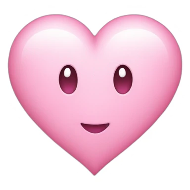 A light pink heart emoji sticker